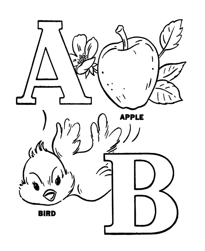 Pre K ABC Coloring Alphabet Activity Sheets Easy Coloring Letters A 