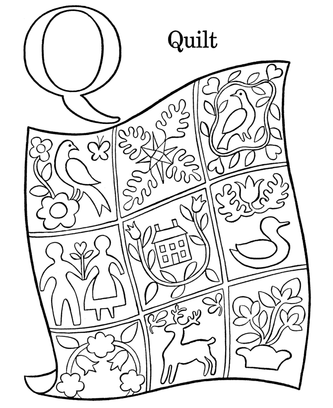 quilt coloring pages