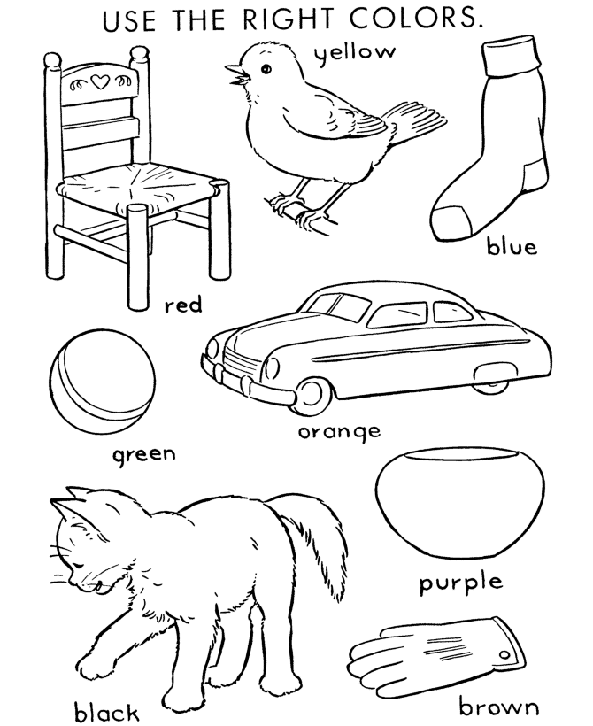 Coloring Instructions Coloring Page | Learn To Color By Following The
