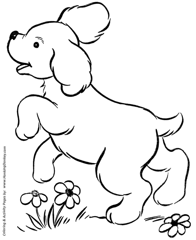 cute puppy dog coloring pages