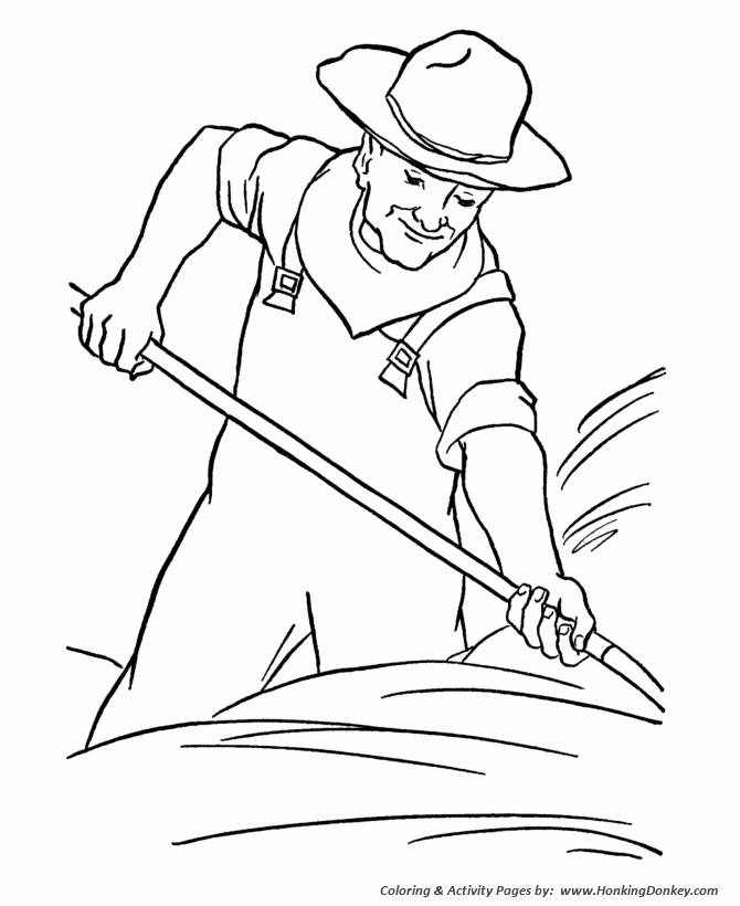 farmer coloring pages