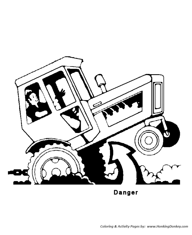 Tractor coloring page  Free Printable Coloring Pages