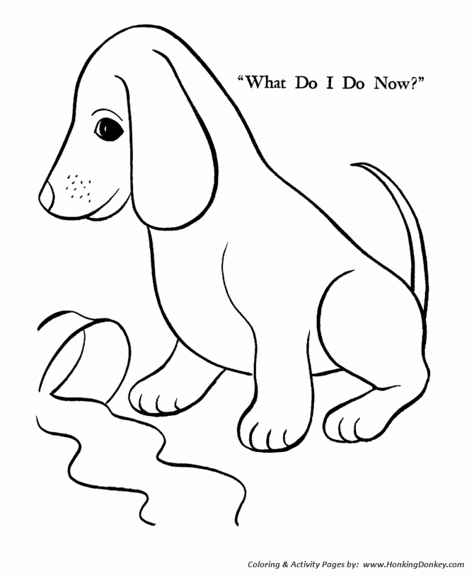 dog bowl coloring page