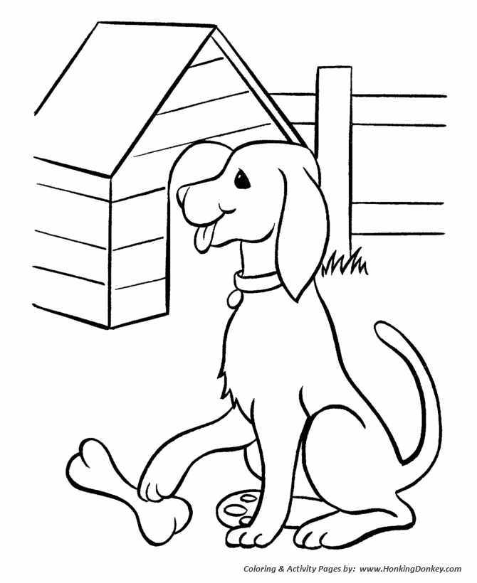 dog house coloring