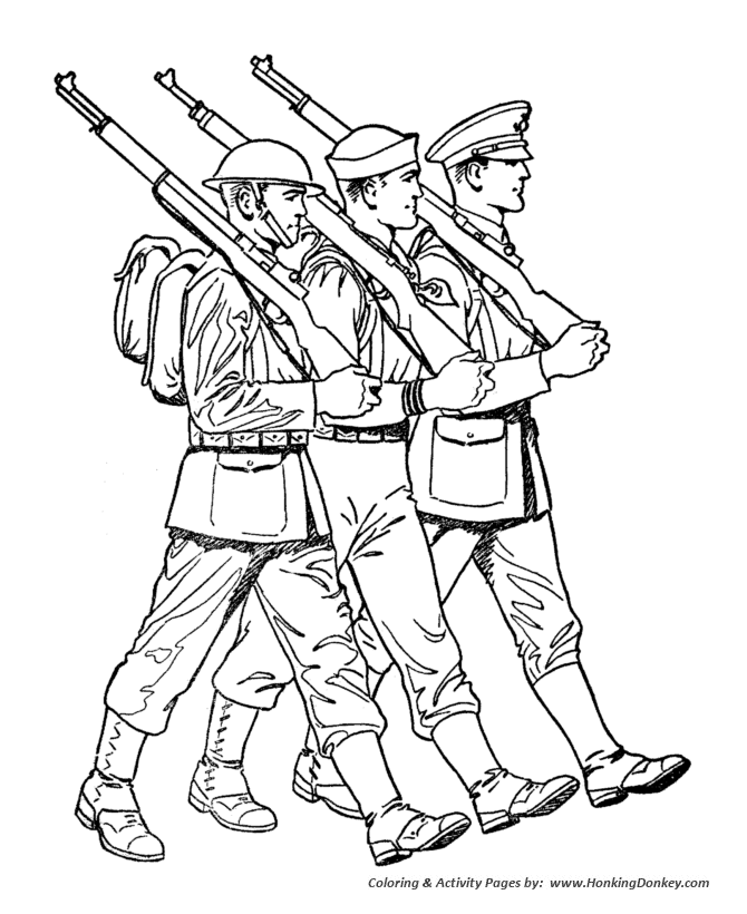 army soldier coloring pages for kids