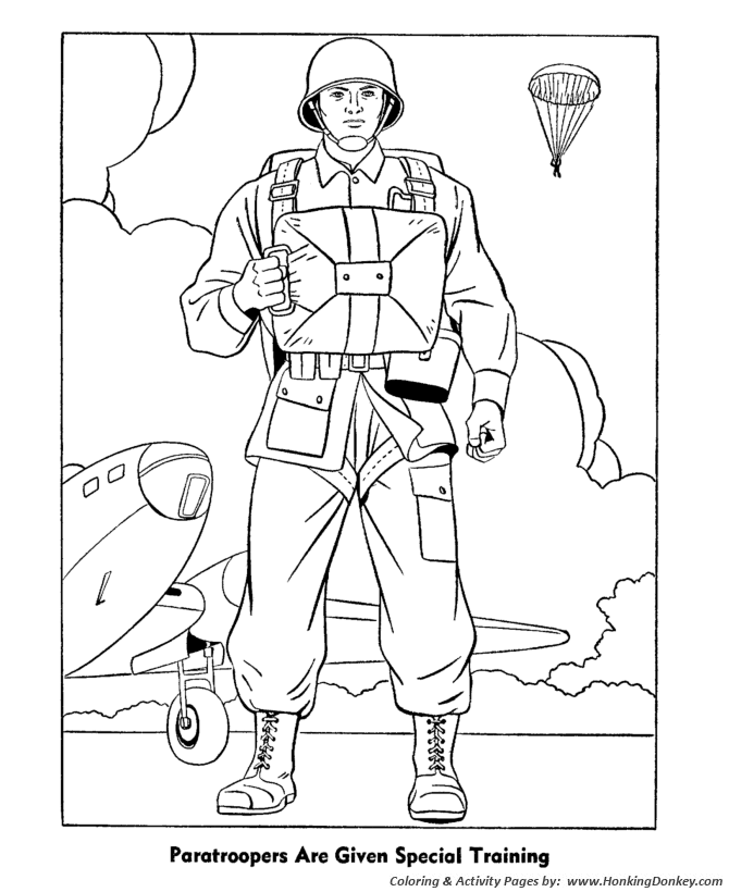 coloring pages for kids of military stripes