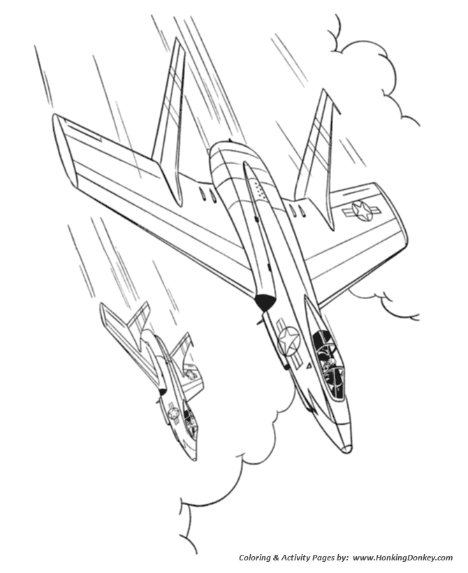 Armed Forces Day Coloring Pages | Air Force Jets Armed ...