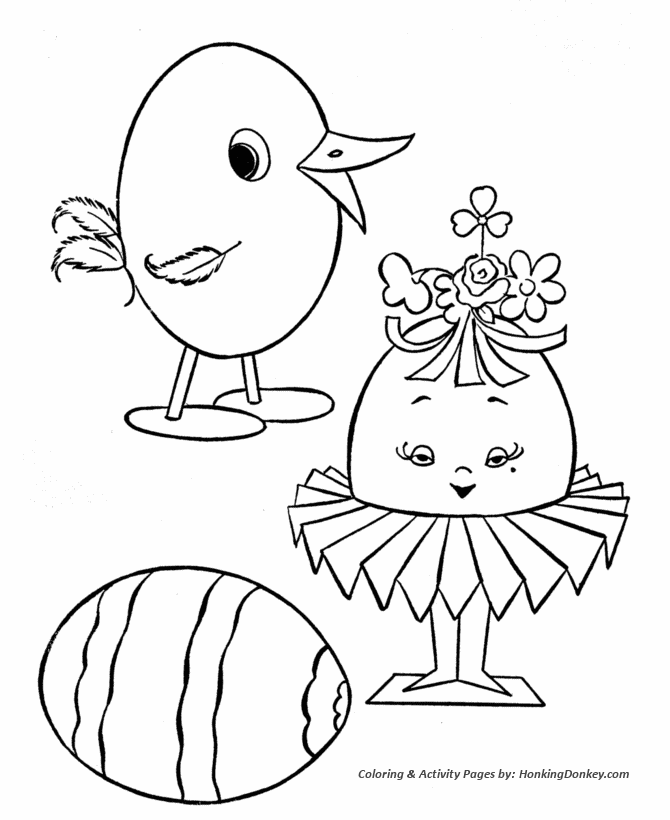Easter Egg Coloring Pages - xxx 