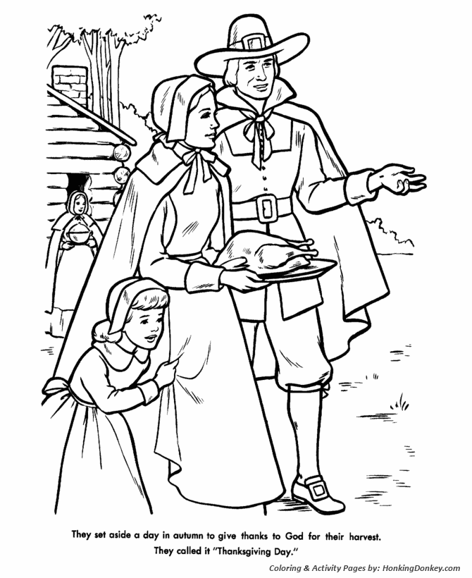 Thanksgiving Coloring Pages - Thanksgiving Day Feast