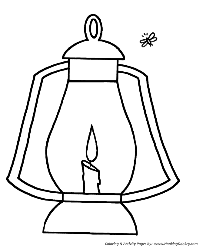 Lantern Colouring Pages